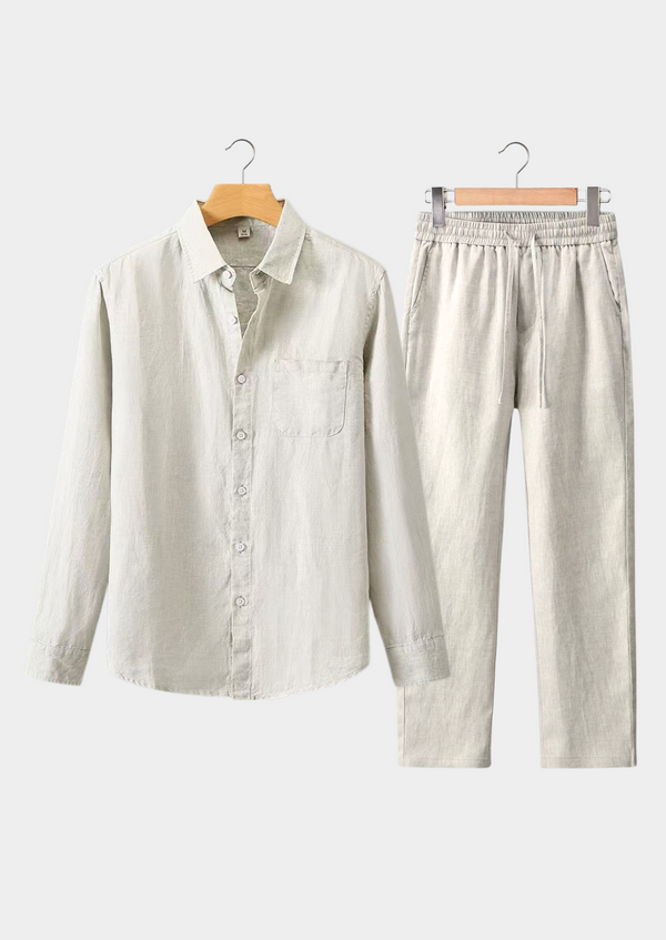 DOLCEVITA LONGSLEEVE SUMMER SET - BEIGE