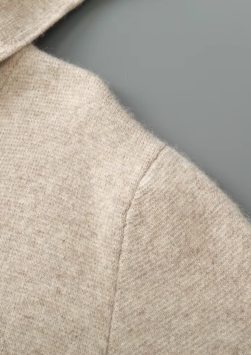 PURE EXTRA-FINE MERINO WOOL ZIPPER HOODIE