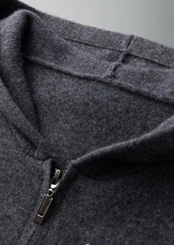 PREMIUM CASHMERE ZIPPER HOODIE