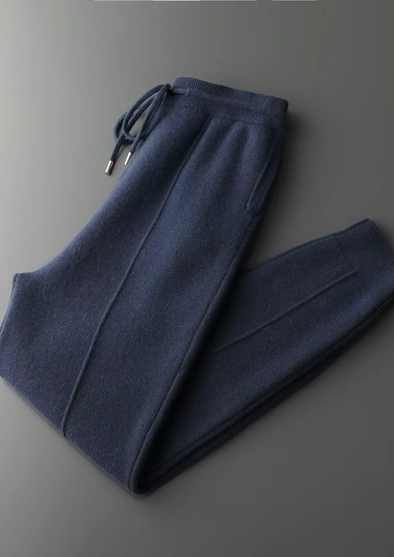 PURE EXTRA-FINE MERINO WOOL LEISURE JOGGERS