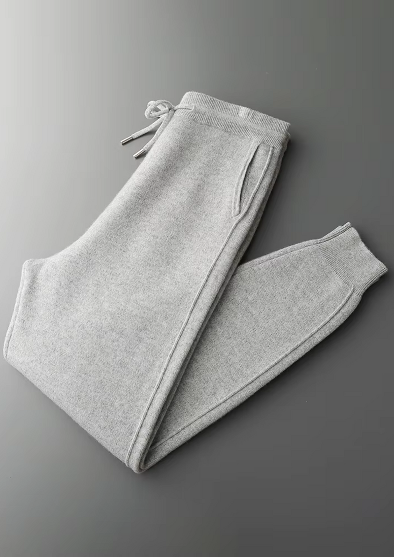 PURE EXTRA-FINE MERINO WOOL LEISURE JOGGERS