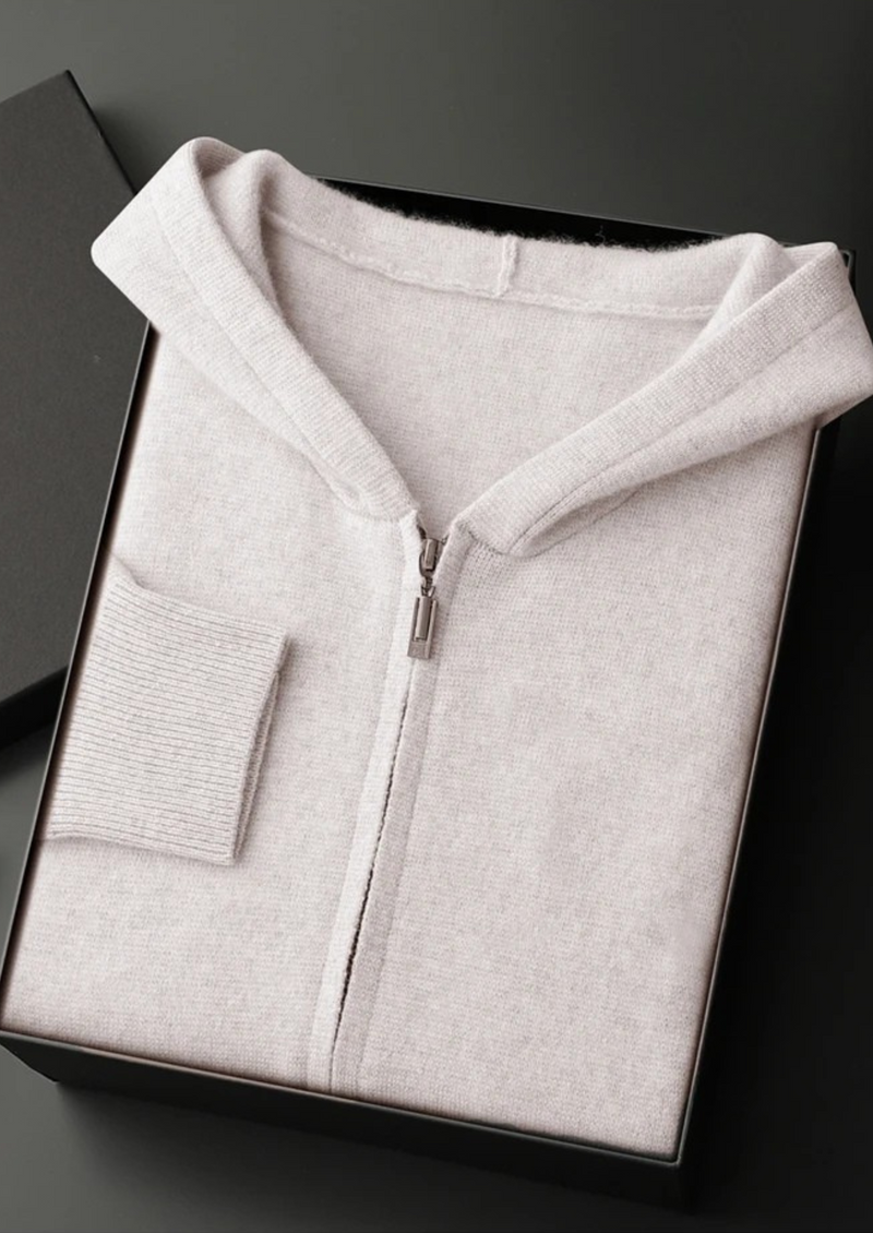 PREMIUM CASHMERE ZIPPER HOODIE