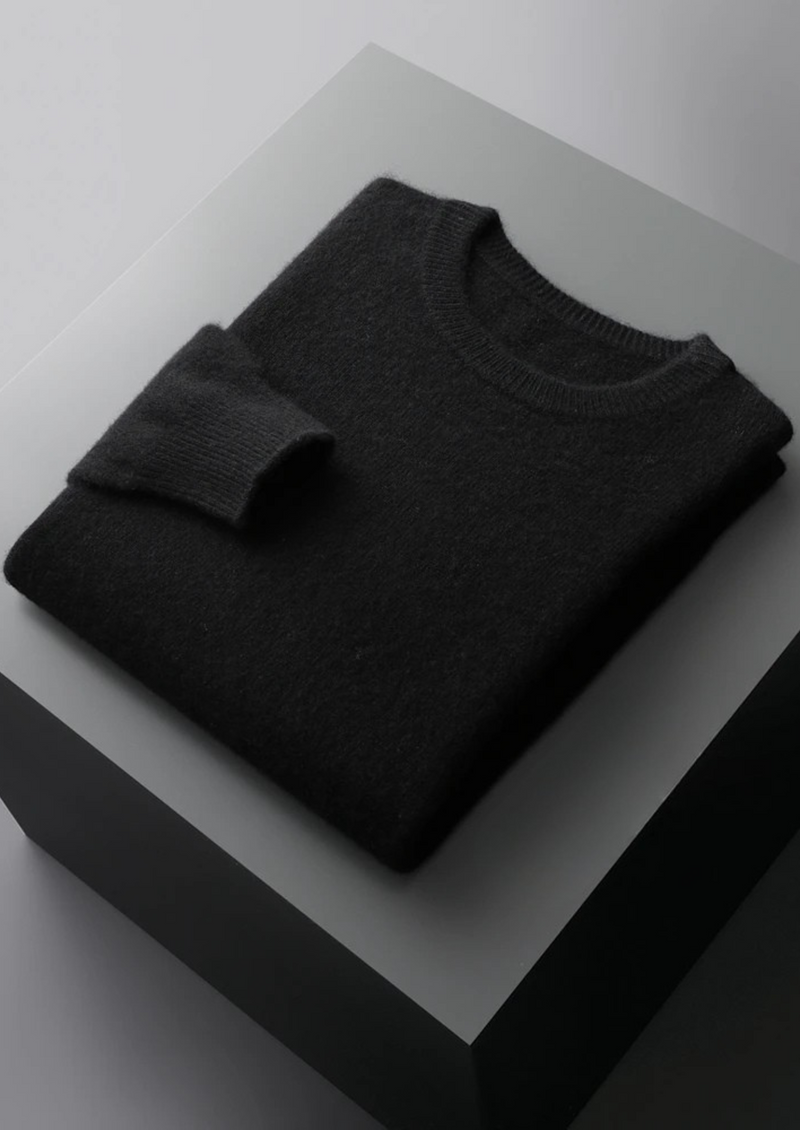 PURE EXTRA-FINE MERINO WOOL CLASSIC CREWNECK