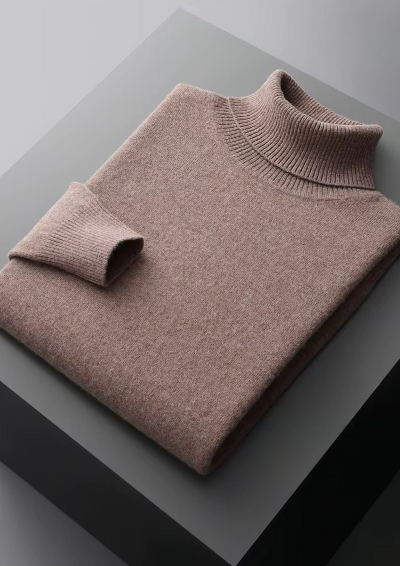 PURE EXTRA-FINE MERINO WOOL CLASSIC ROLLNECK
