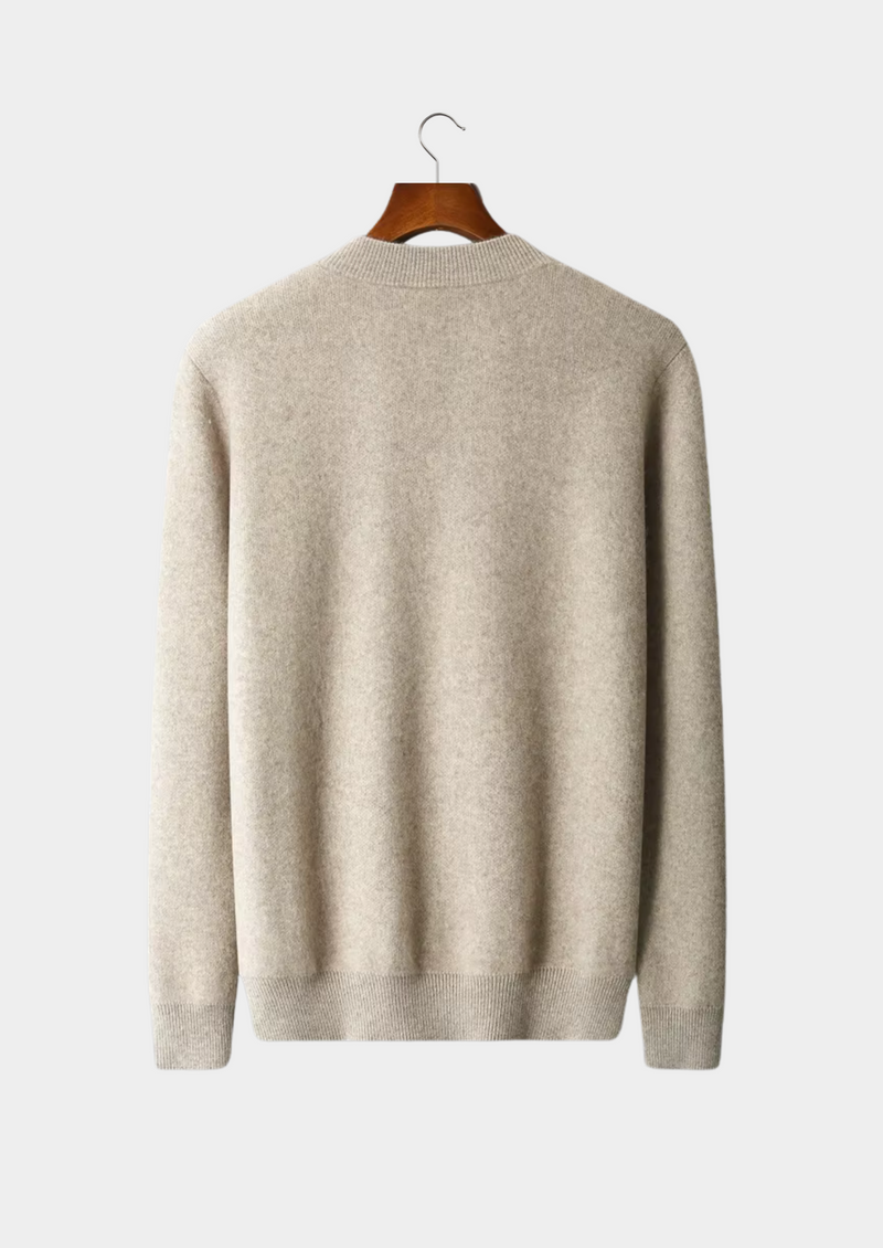 PURE EXTRA-FINE MERINO WOOL V-NECK CARDIGAN