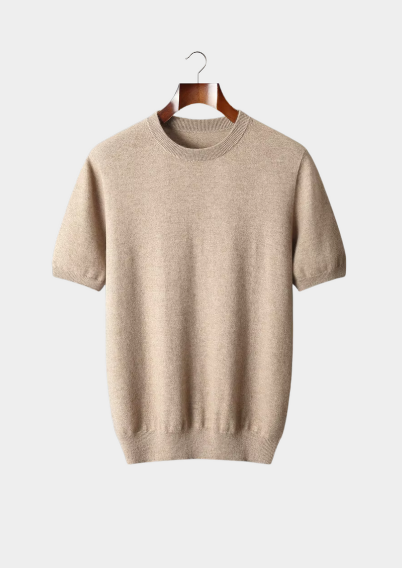 PREMIUM CASHMERE CLASSIC CREWNECK T-SHIRT